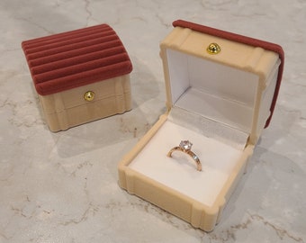 Farm House Ring Box | Gift Box |  Jewelry Box | Proposal Box | Ring Box | Earring Box