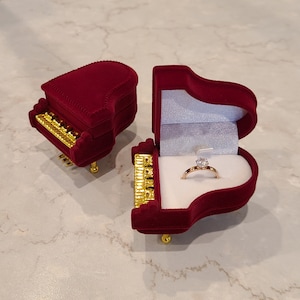 Piano Ring Box | Gift Box |  Jewelry Box | Proposal Box | Ring Box | Earring Box