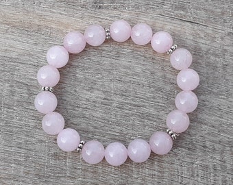 Choose Your Gemstone Bead 10mm & Spacers Bracelet