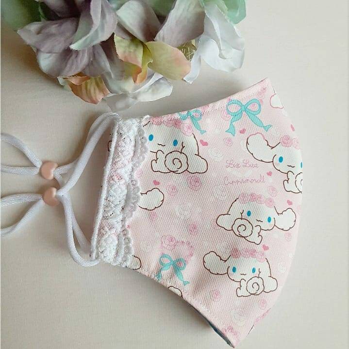 LAST ONE! 1 to 3 day processing time! Cinna pup lace bow character fa…