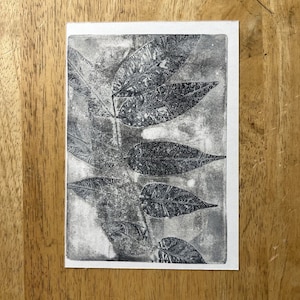 Original Monoprint | Botanical Garden Series #4 | Fine Art Print | 10x8 Inches | Matted, Unframed, One of a Kind Artwork