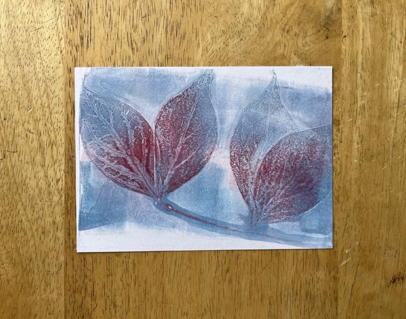 Original Monoprint| Fine Art Printmaking| Botanical Garden Series |#21 ...