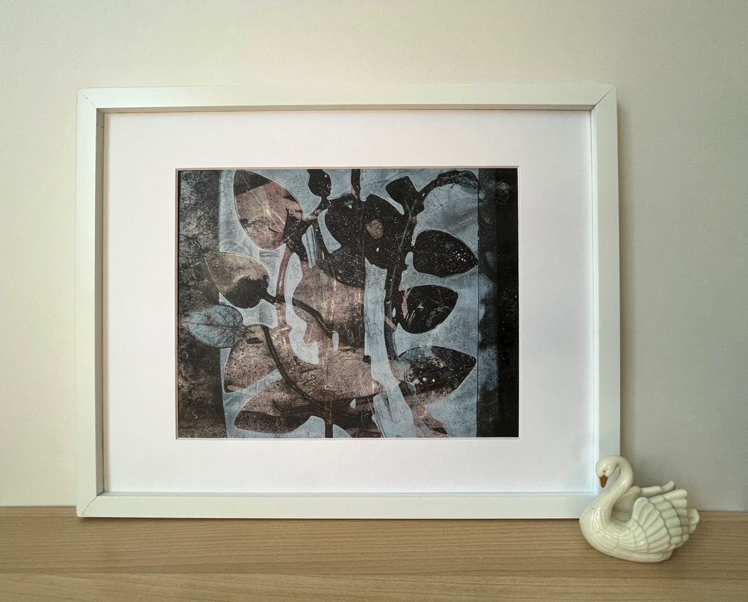 Original Mono Print Fine Art Print Making Botanical Garden Etsy