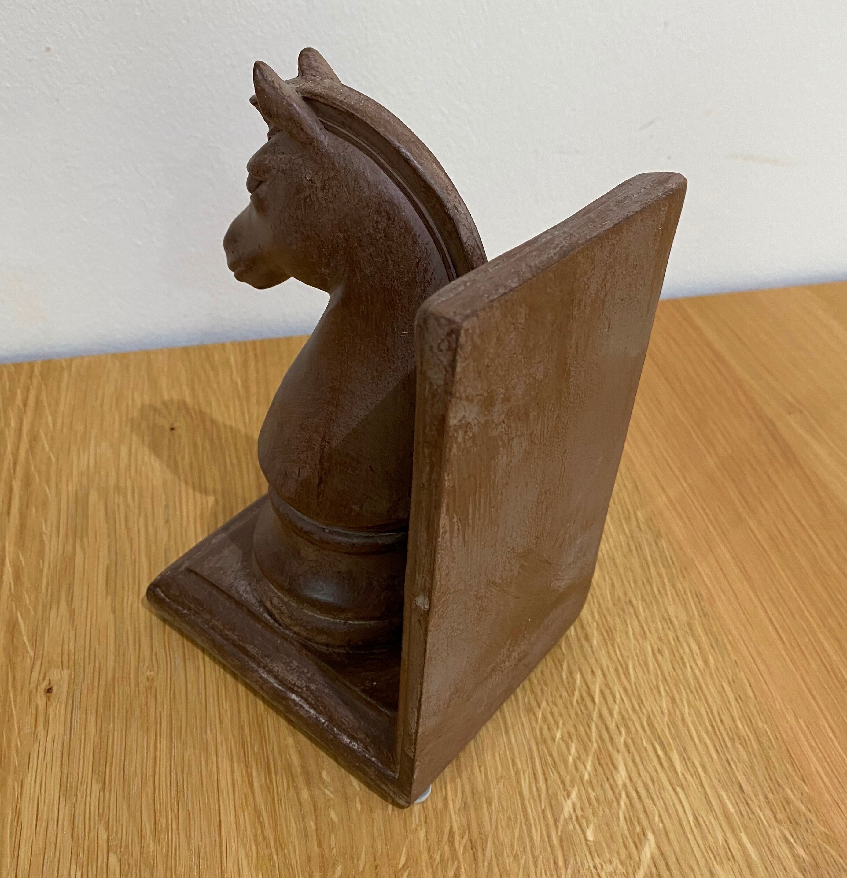 Pair of Chess Bookends Heavy Duty for Support of Books or Etsy UK