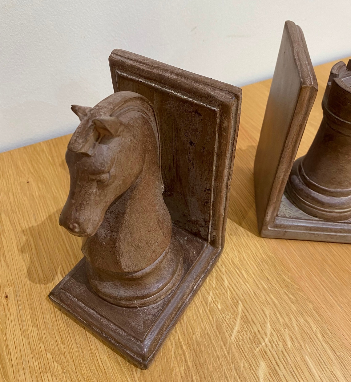 Pair of Chess Bookends Heavy Duty for Support of Books or Etsy UK