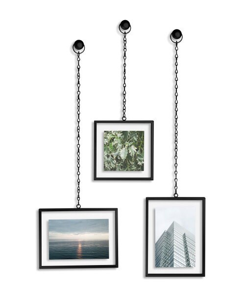Umbra Footchain Square Picture Frame Set of 3 Black. Wall Etsy UK