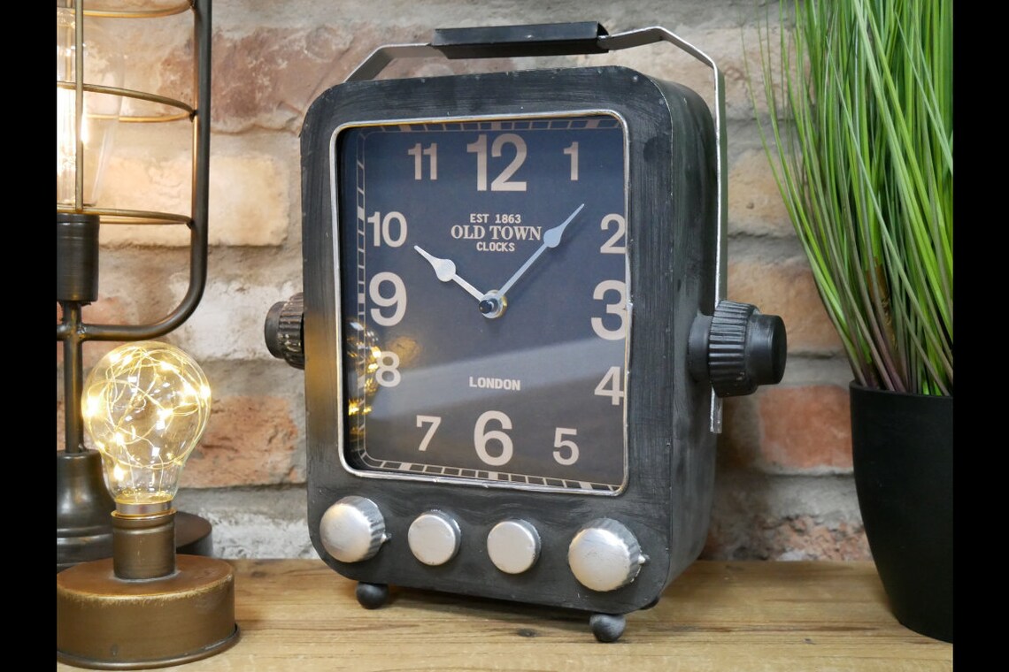 Novelty Desk Clock in A Radio Design Etsy UK