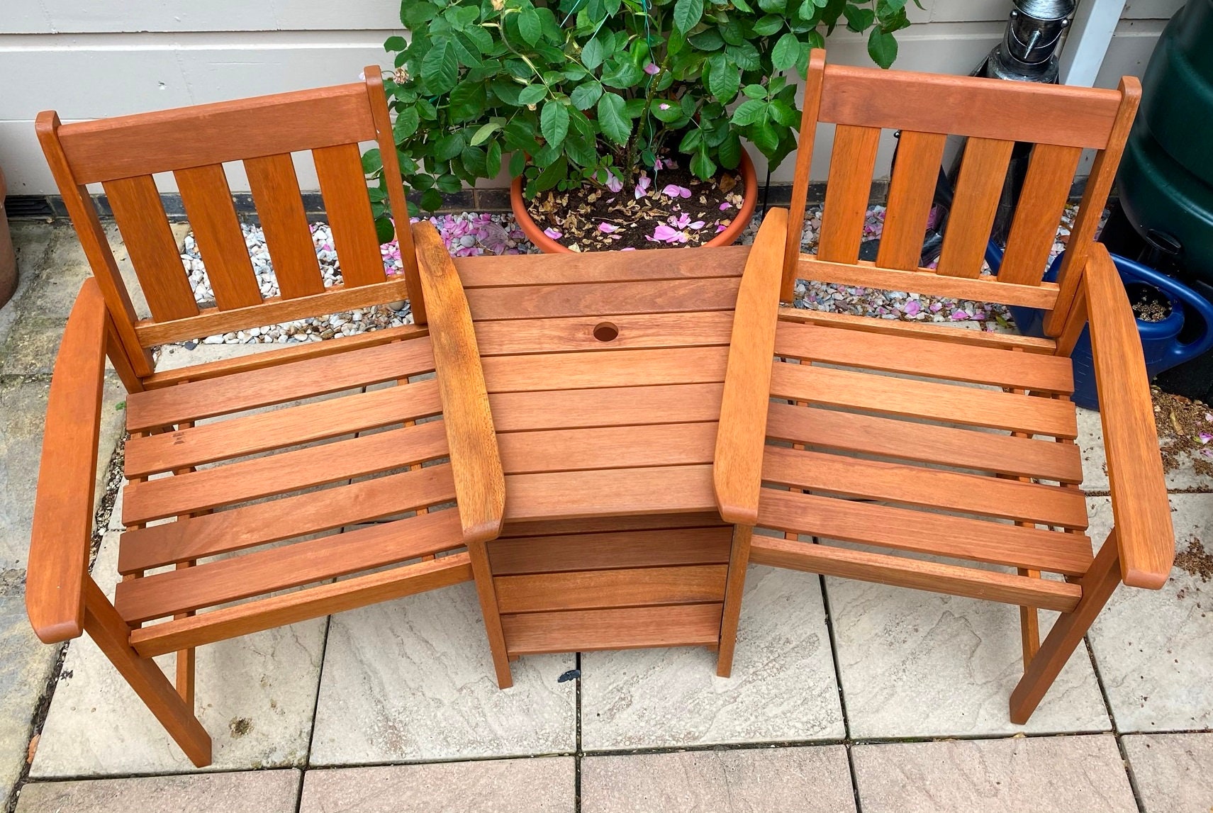 Classic Hardwood Garden Love Seat & 2 Chairs Companion Set Etsy