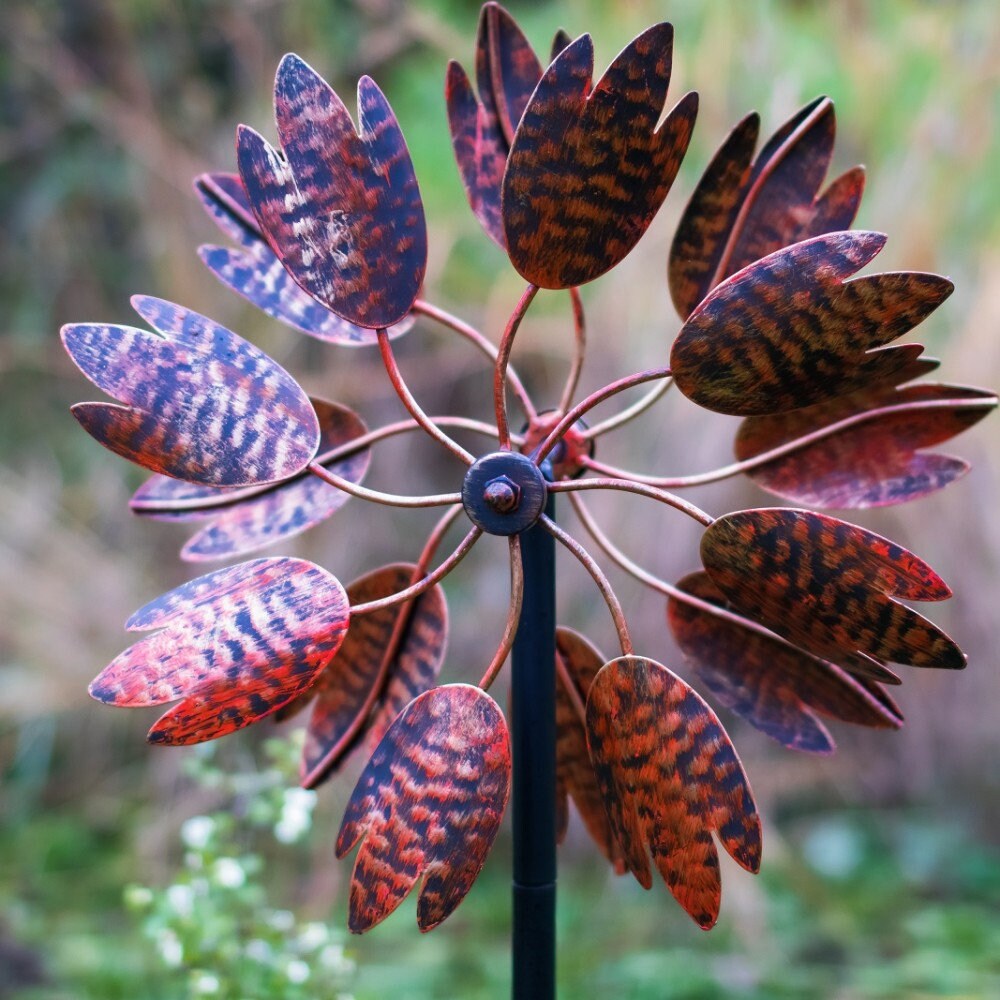 Hampton Copper Outdoor Wind Spinner Garden Ornament Etsy UK