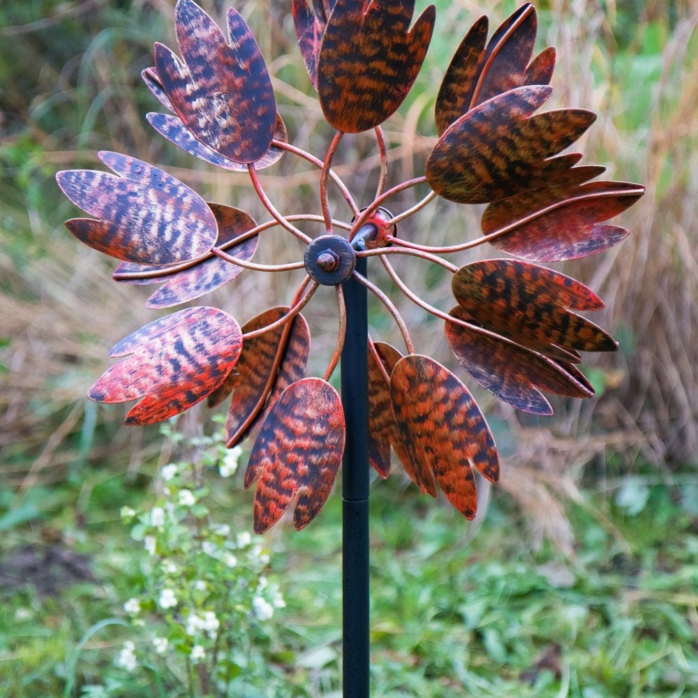 Hampton Copper Outdoor Wind Spinner Garden Ornament Etsy UK