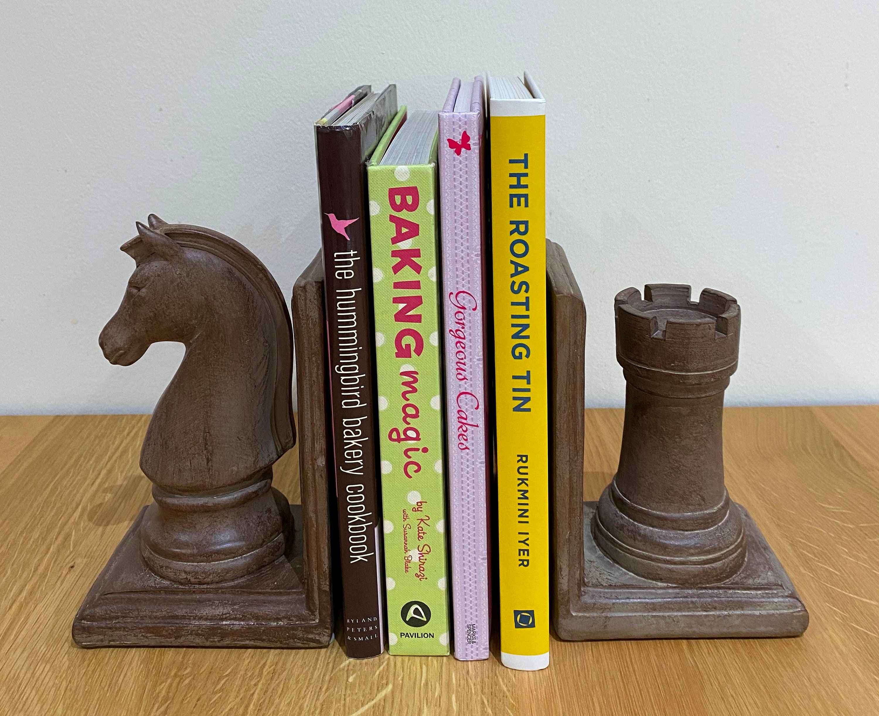 Pair of Chess Bookends Heavy Duty for Support of Books or Etsy UK