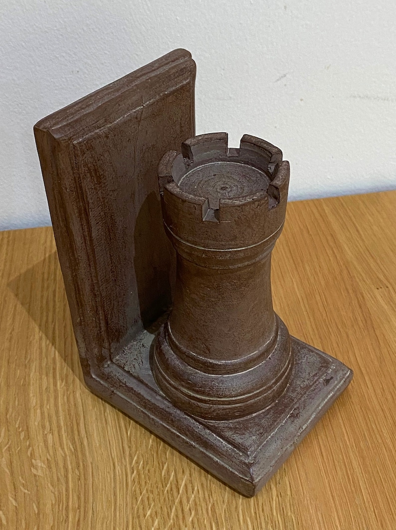 Pair of Chess Bookends Heavy Duty for Support of Books or Etsy UK