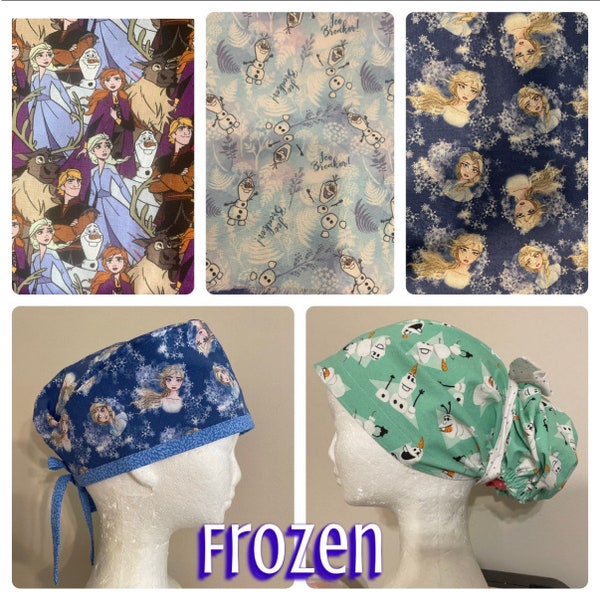 Frozen Scrub Caps