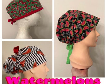 Watermelon scrub cap
