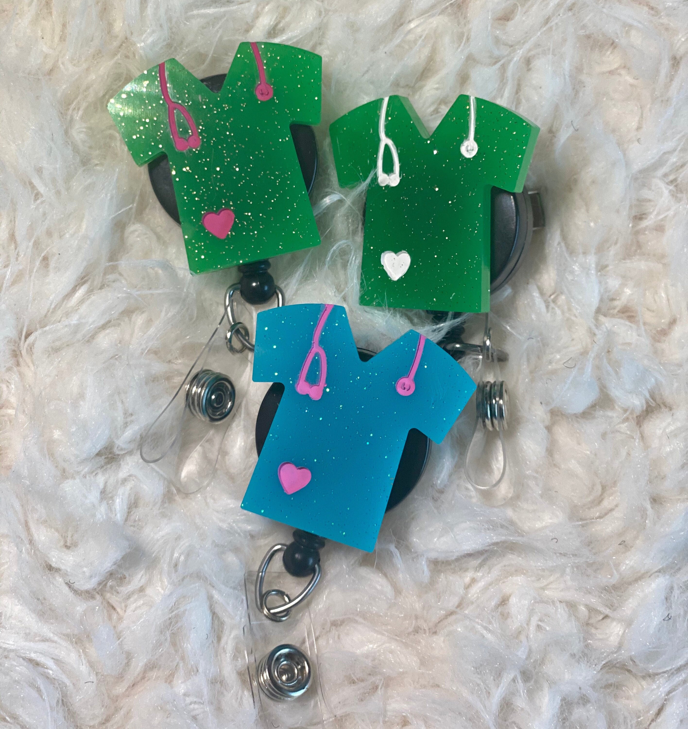 Scrub ID badge clip Etsy