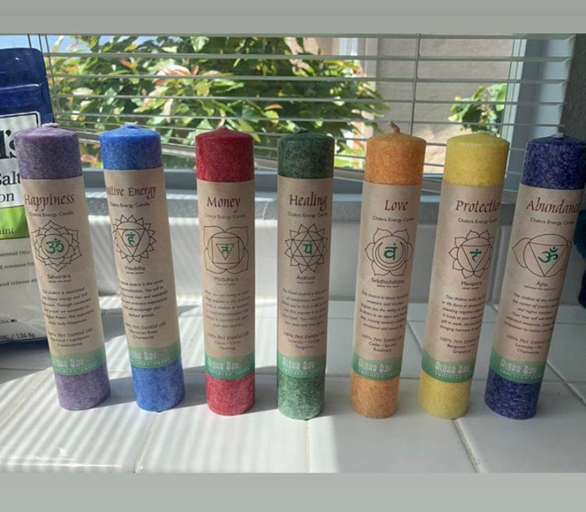Chakra Candles Etsy