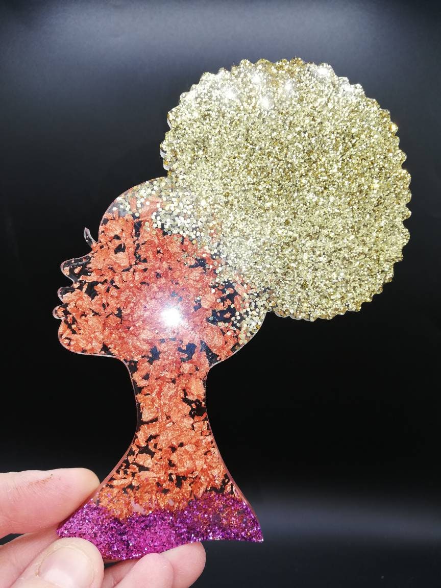 Silhouette Afro Déco Résine