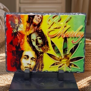 Ardoise personnalisée Bob Marley, déco, chanteur