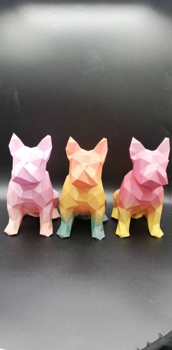 Bouledogues 3D 20 cm