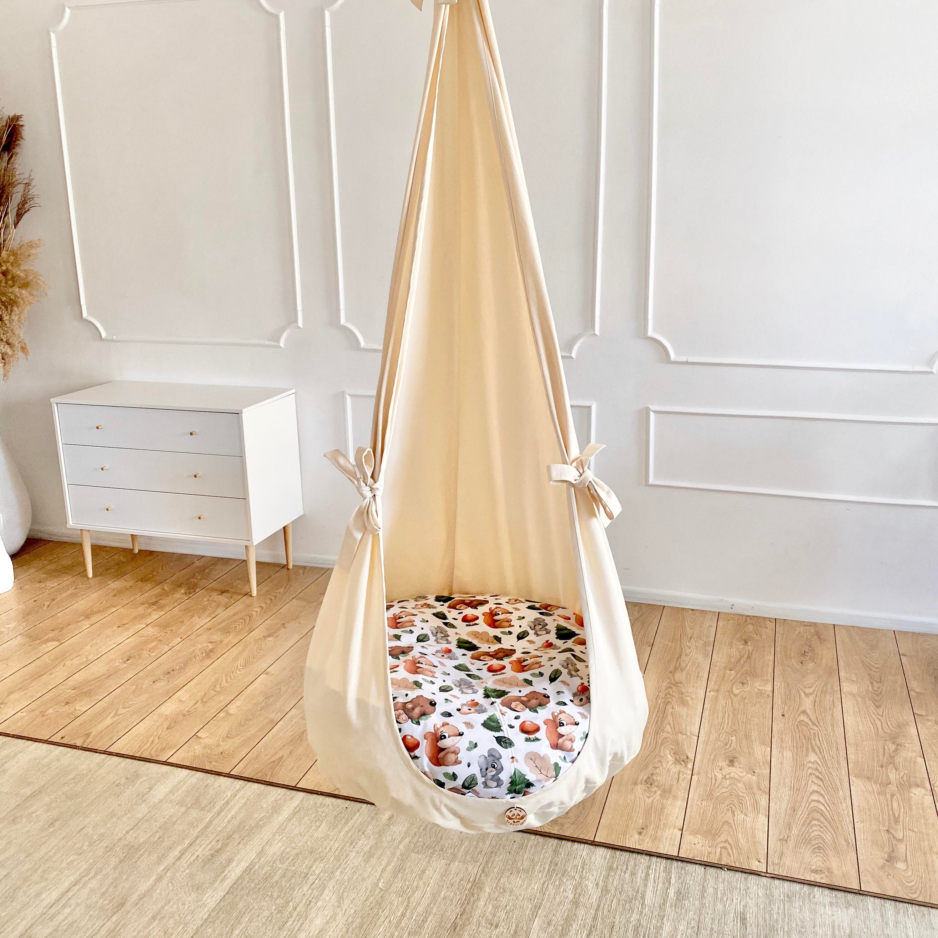 Kids swing top chair with stand