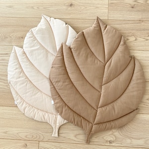 Big Leaf mat, leaf play mat, cotton leaf mat, leaf nursery mat, floor baby mat, kids room rugs, botanical nursery decoration, leaf carpet