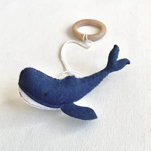 Whale Baby Play Gym Toys | Baby Gym Hanging Toys | Blue Whale | Gift for Baby Shower | Gift for Baby Boy | Sea Creatures | Felt Baby Toy