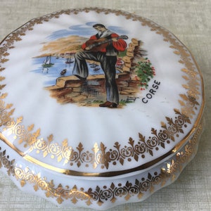 Bonbonnière Corse en porcelaine de luxe France