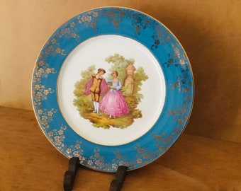 Decorative porcelain plate Limoges France