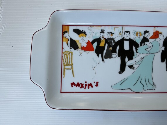 Plat Maxim's vintage - Ressourcerie Histoires Sans Fin