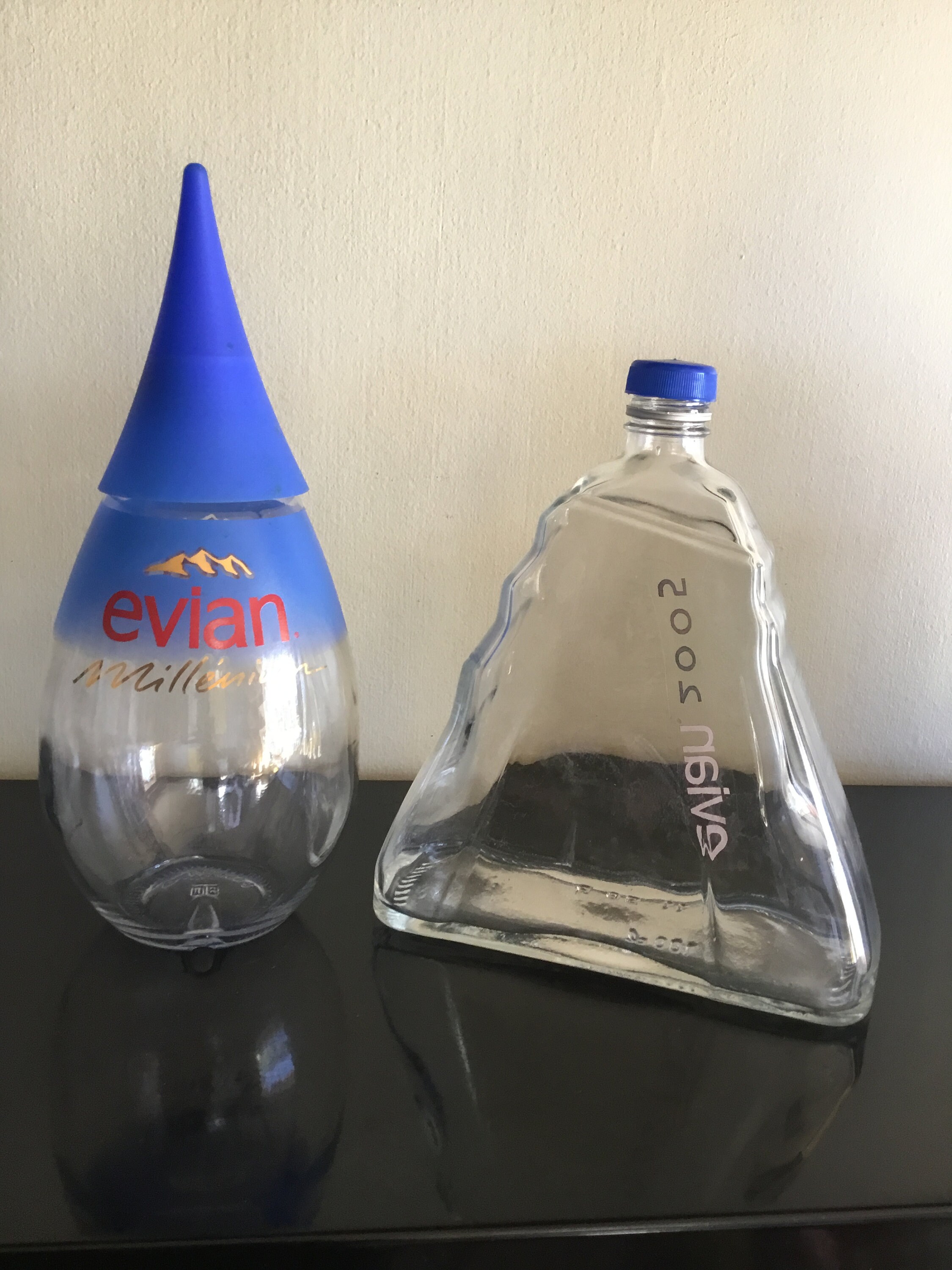 2 Bottles of Evian From the Millenium Years 2000 and 2005 - Etsy