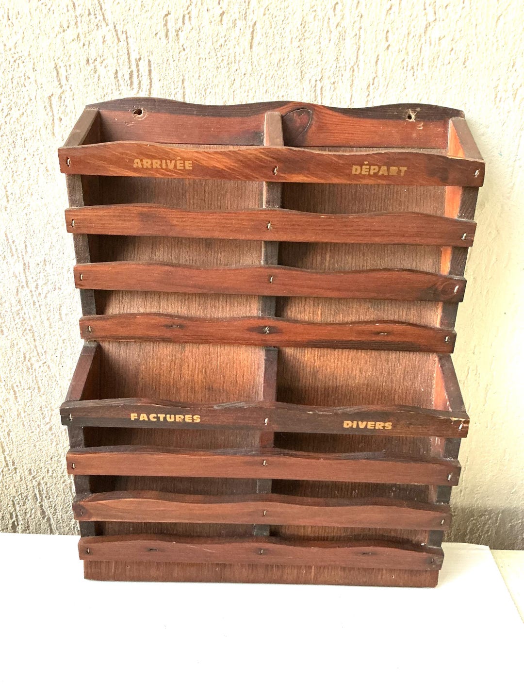 Wooden Letter Rack With 4 Compartments - Etsy UK