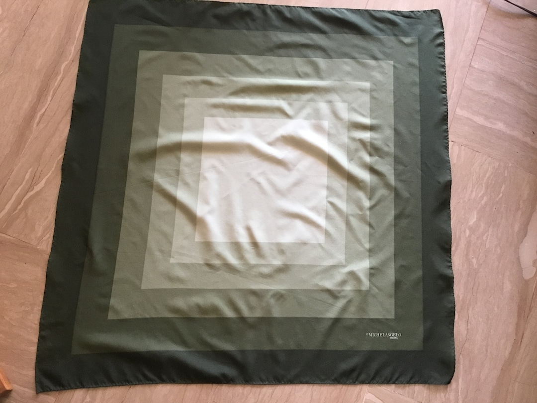 Michelangelo ROMA コットンスカーフ　新品未使用　黄茶シール跡有 il_1080xN.5913966310_tkqh.jpg