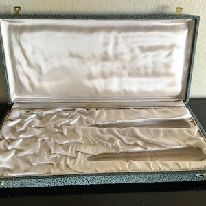 Boîte cartonnée ancienne vide pour 2 couverts