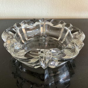Vintage glass ashtray from the 70s