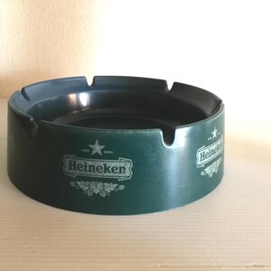Heineken Vintage grüner Werbeaschenbecher