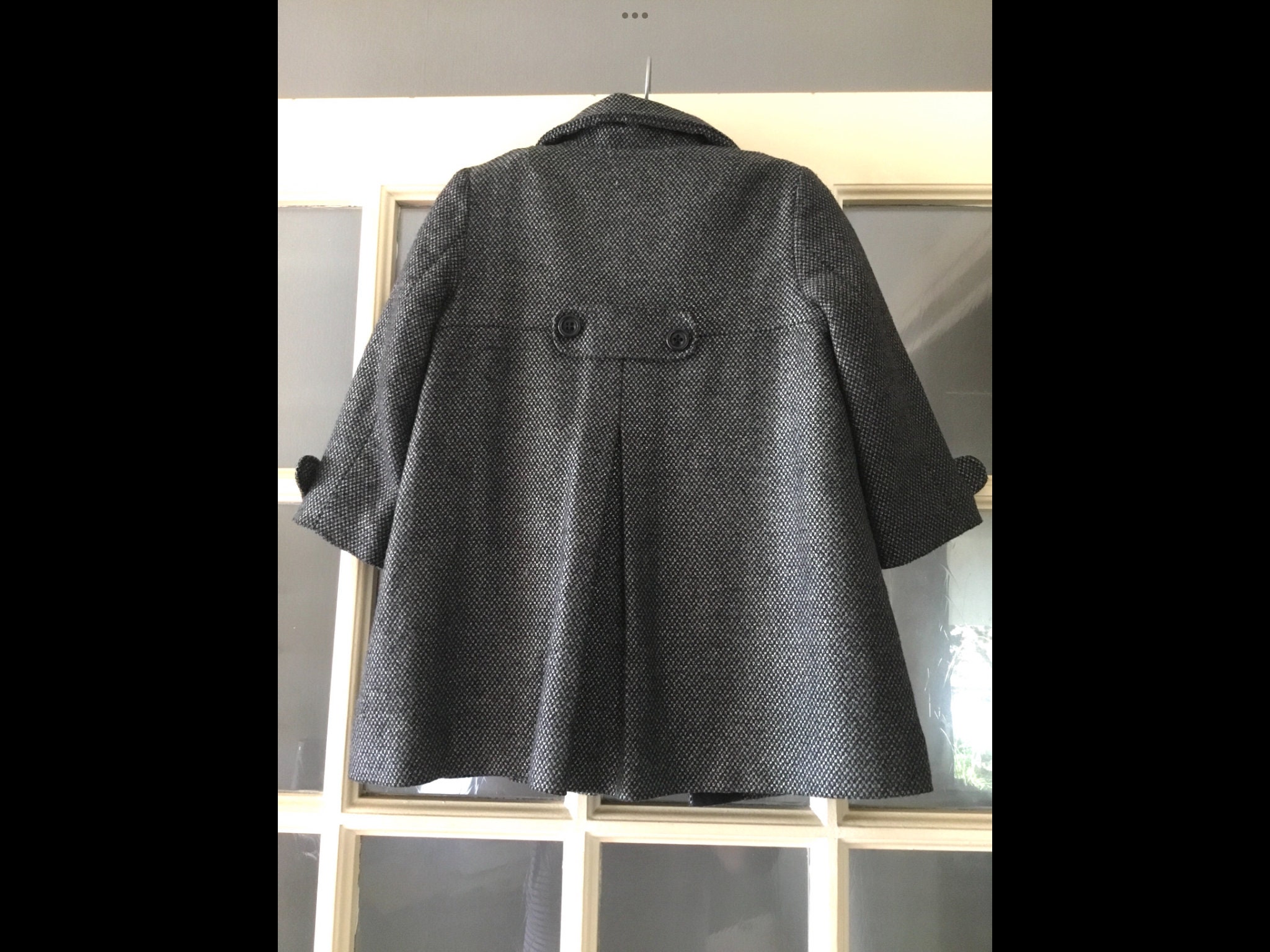 Manteau Chloé Fille 2 Ans - Laine - Noir - Occasion Très Bon état