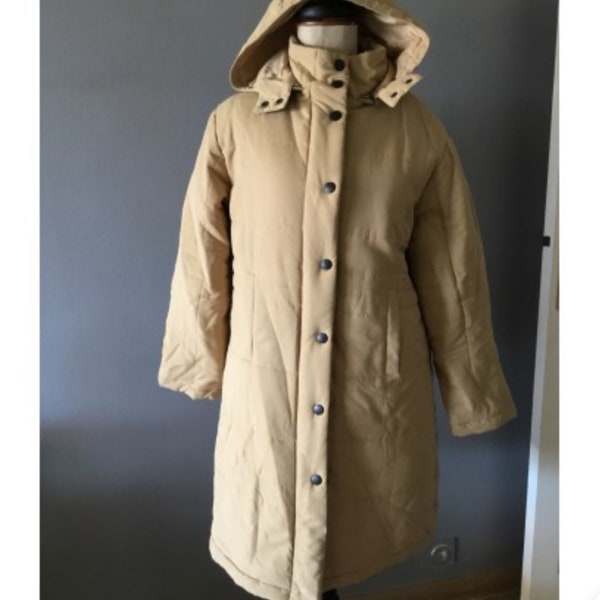 Giani Feroti parka doudoune beige à capuche