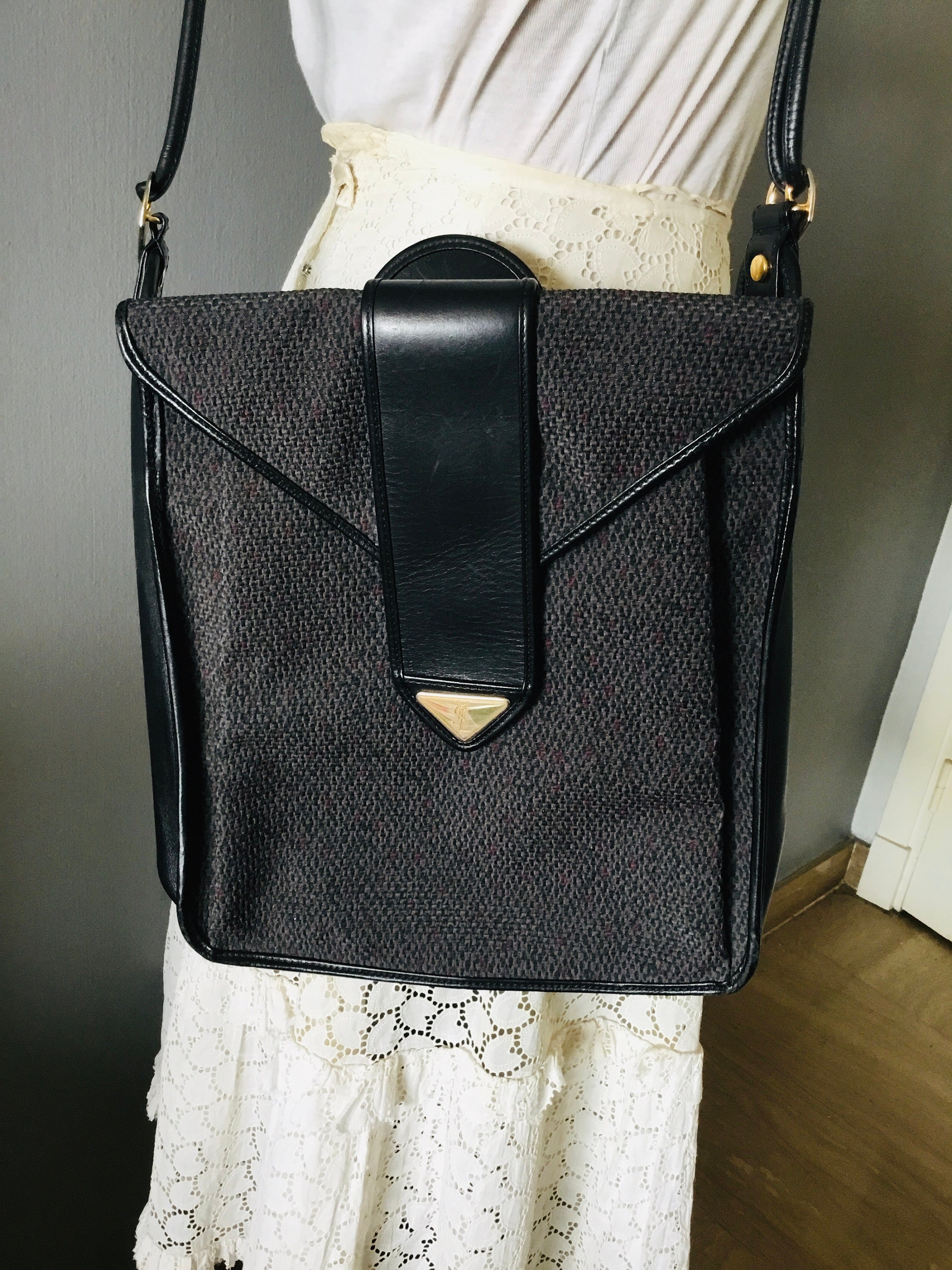 Vintage Black Yves Saint Laurent Shoulder Bag -  Denmark
