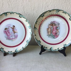 2 piatti “Angel” in ceramica coordinati