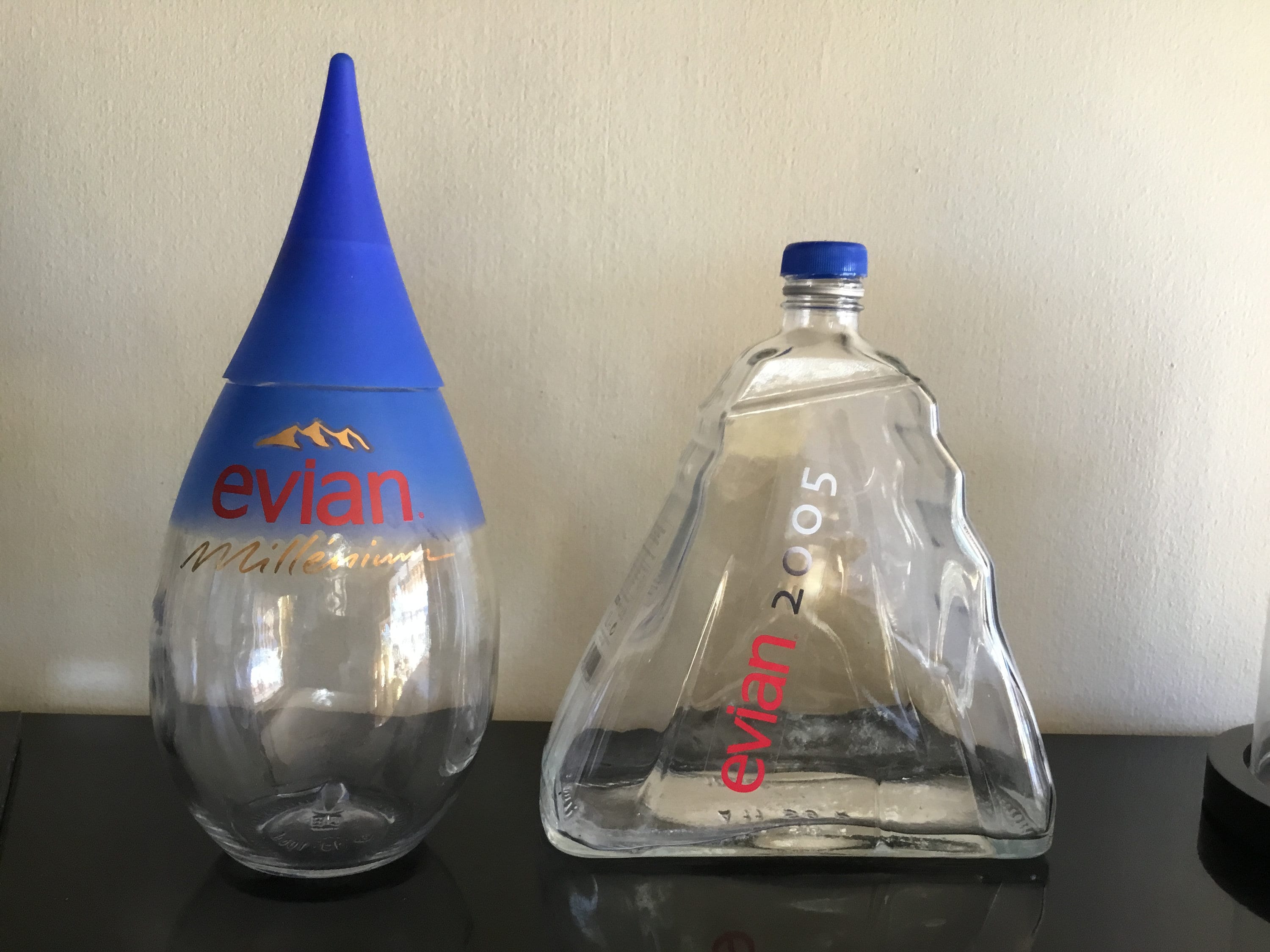2 Bottles of Evian From the Millenium Years 2000 and 2005 - Etsy