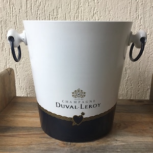 Champagne Duval Leroy white and navy blue bucket