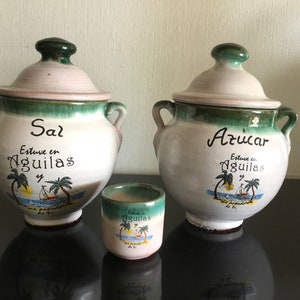 Aguilas 2 pots and 1 terracotta egg cup