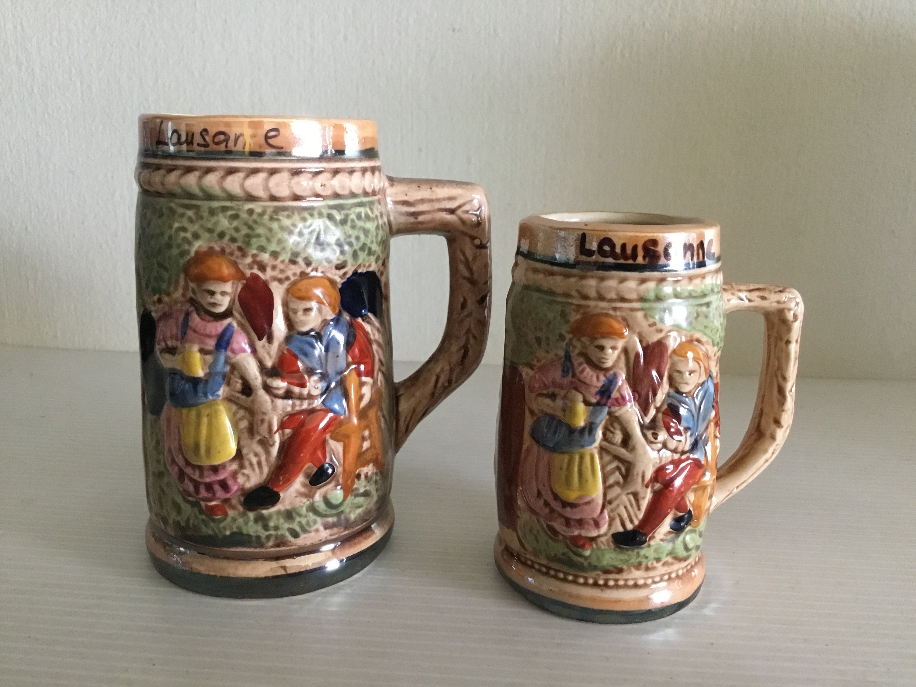 Chope à bière Vintage en céramique allemande, Selency