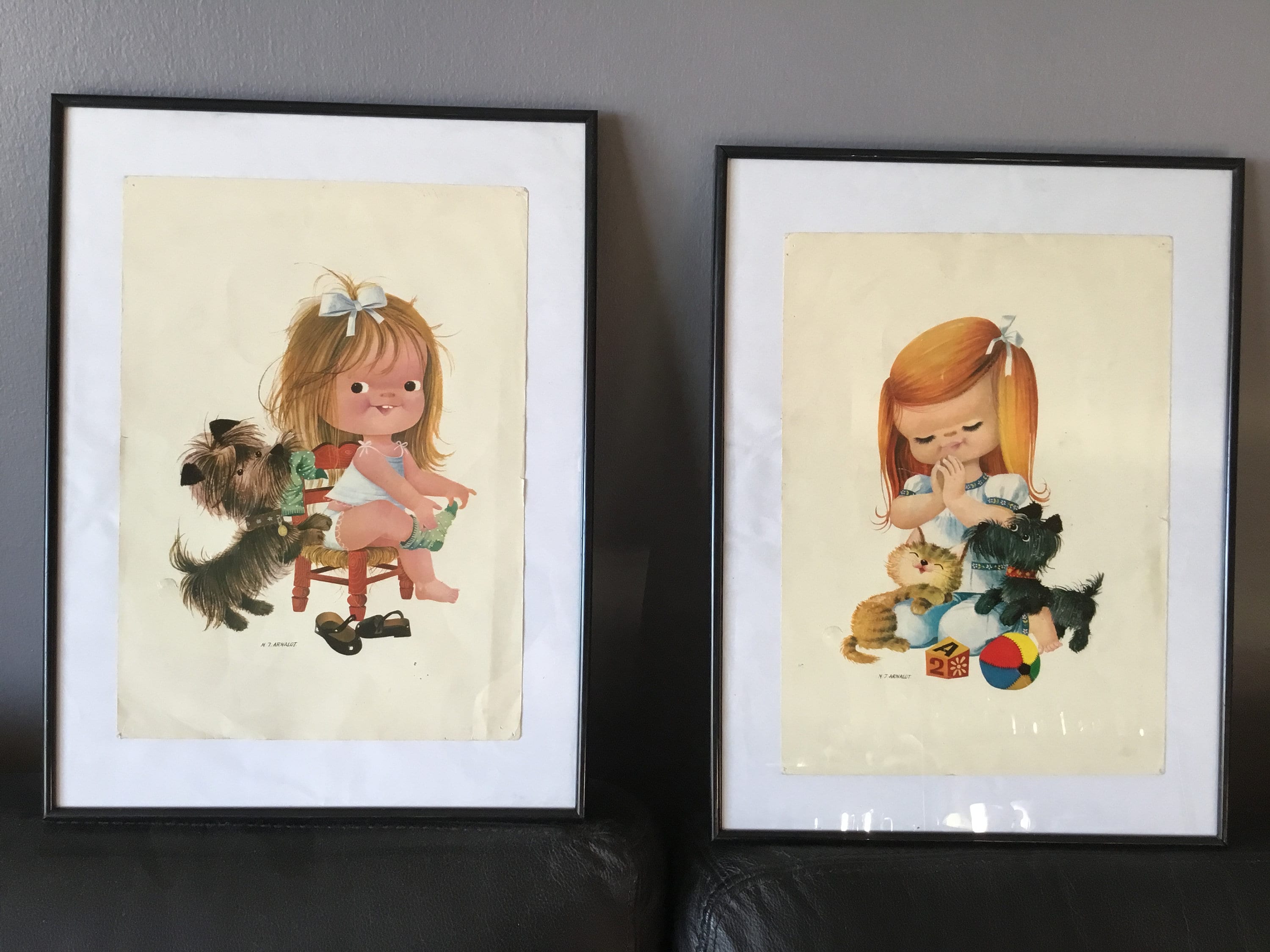 2 Affiches de M.j Arnalot avec Cadres