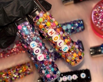 CUSTOM Rhinestone Lighter Personalised Name | Glitter Lighter | Cute Smoking Accessories | Gift for Her | Bling Lighter | Stoner Gift