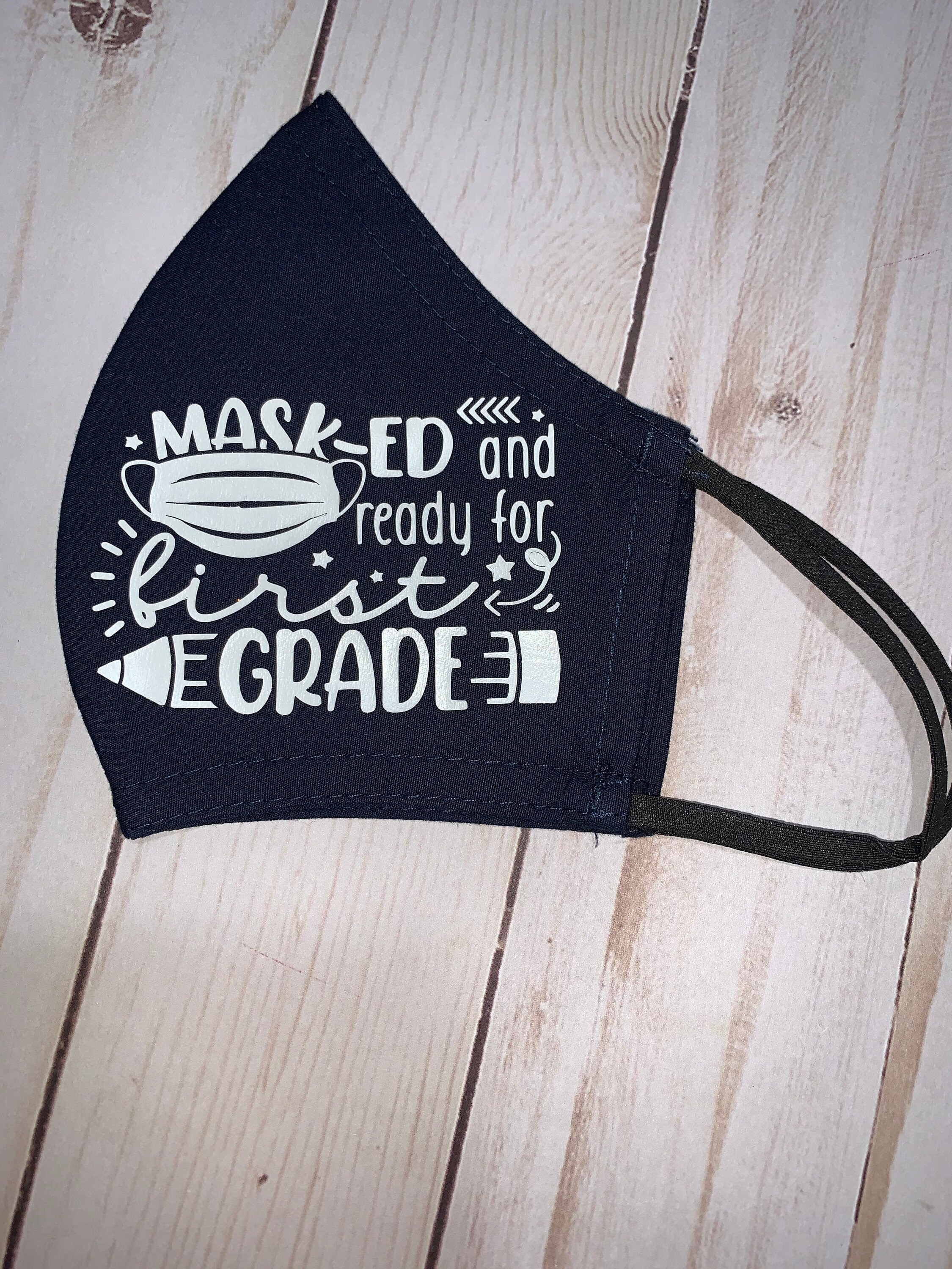 Kids Personalized Masks, Masked and Ready for PK-6th Grade, Back to S…
