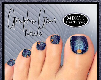 Halloween Toe Nails Etsy