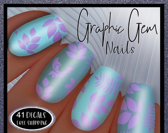 Printable Water Nail Art Decals