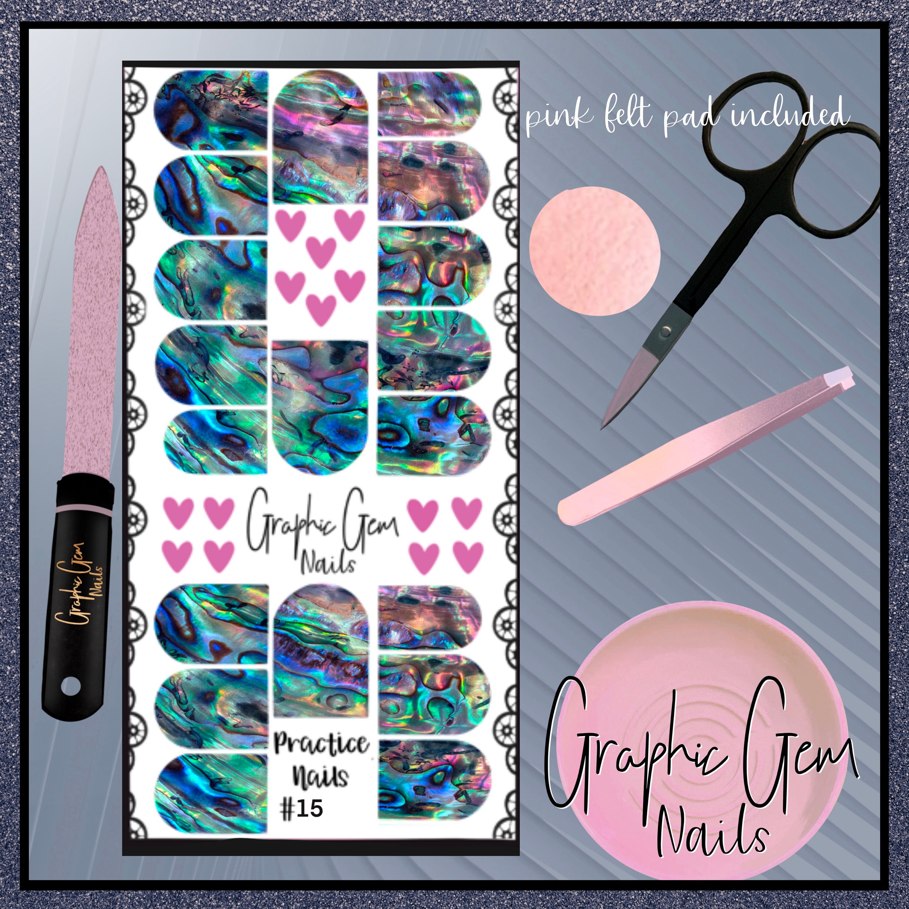 Nail Art Water Decals 12 Full Nail Decals 7 Practice Nails - Etsy