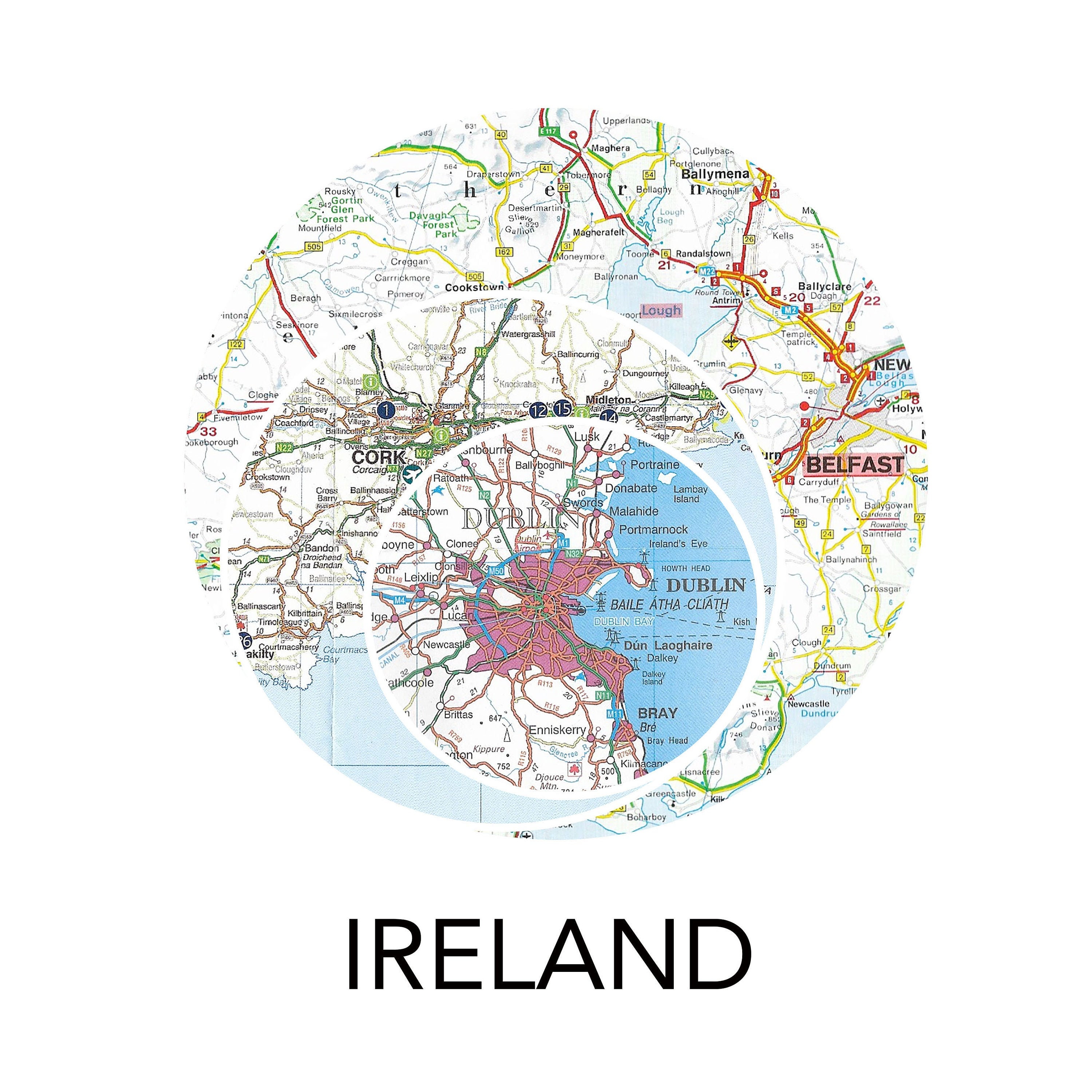 Custom Map Shapes - Circle - Etsy